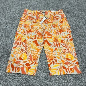 Chicos Womens 2.5 Tropical So Slimming Brigitte Crop Stretch Capri Cruise NWT